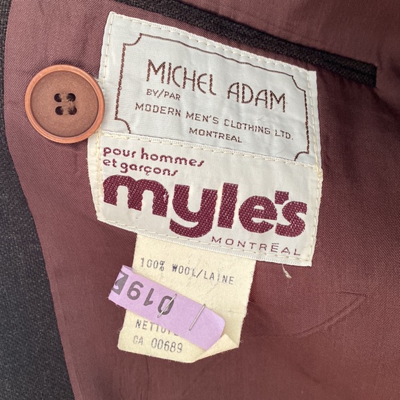 !!SOLD!!Vintage Myle’s Michel Adam Wool blazer - Picture 4 of 6